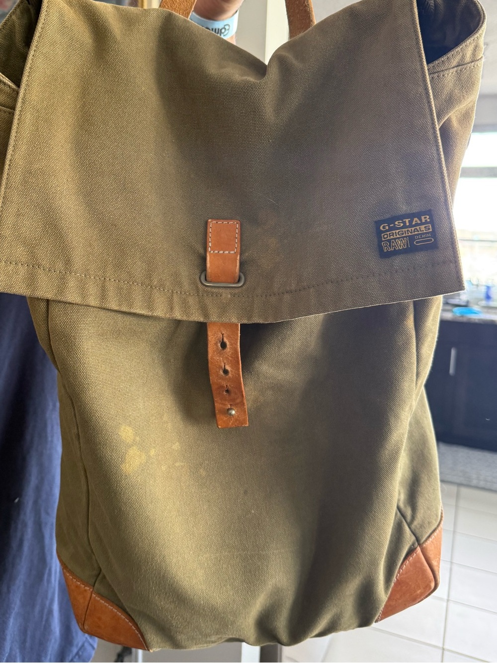 G-Star Raw Isley canvas backpack featuring a vintage style